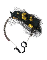 Dolce & Gabbana Black Lemons Sicily Purple Crystal Net Pannband Diadem