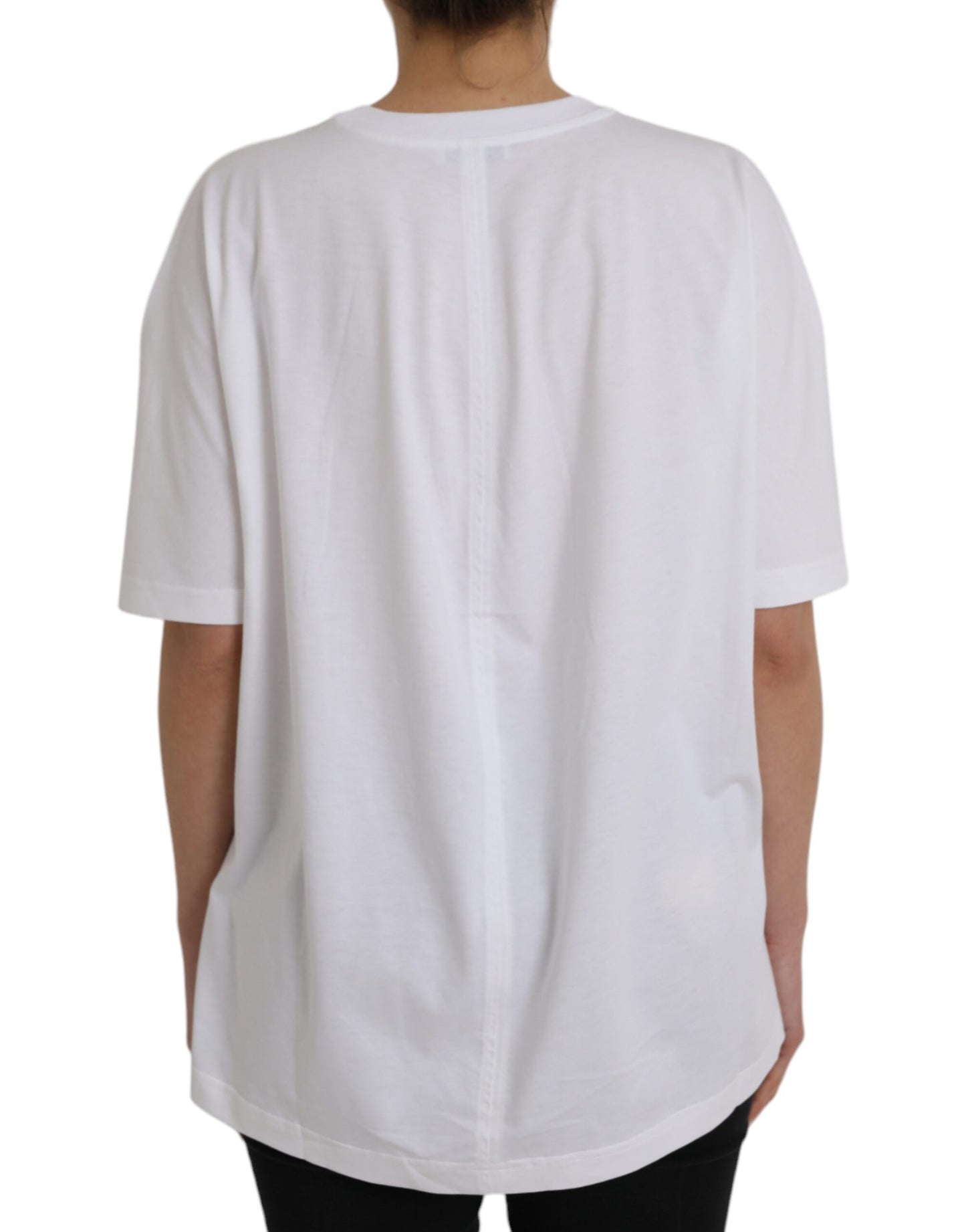 Balenciaga Vit Bomull Rund Halsad Kortärmad T-shirt