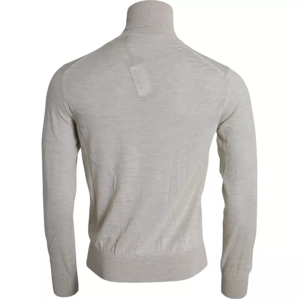 Dolce & Gabbana Pullover Beige Kashmir Polotröja