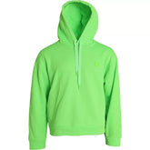 Dolce & Gabbana Neon Green Logo Pullover Hooded Sweatshirt Sweater