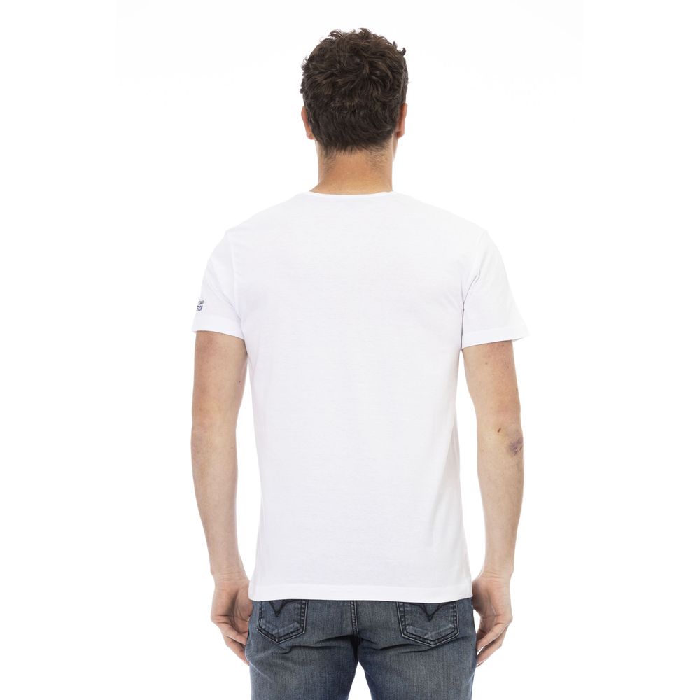 Trussardi Action Vit bomulls-T-shirt för män