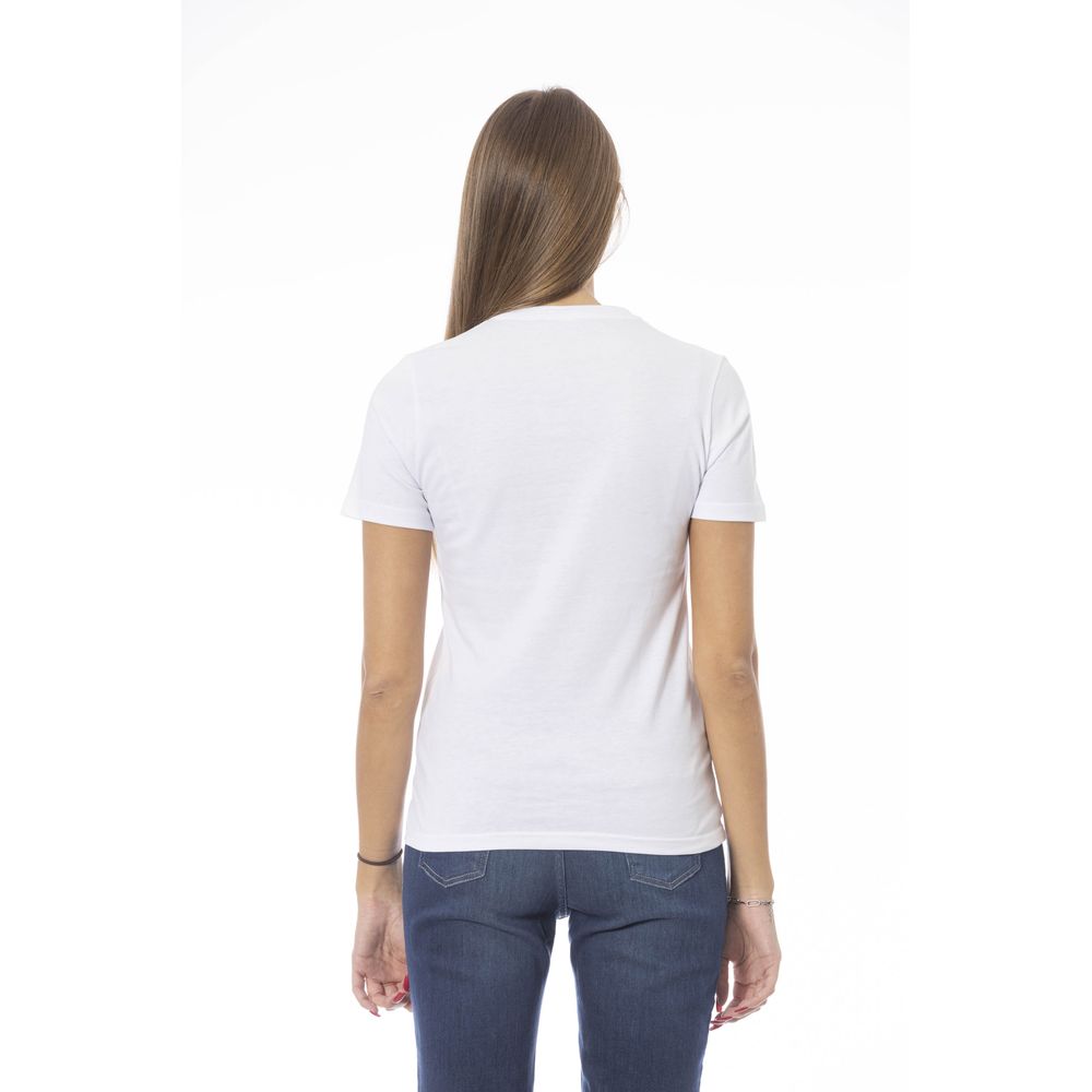 Baldinini Trend Vit Bomull Dam T-shirt