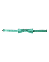 Dolce & Gabbana Mint Green Silk Adjustable Neck Men Bow Tie