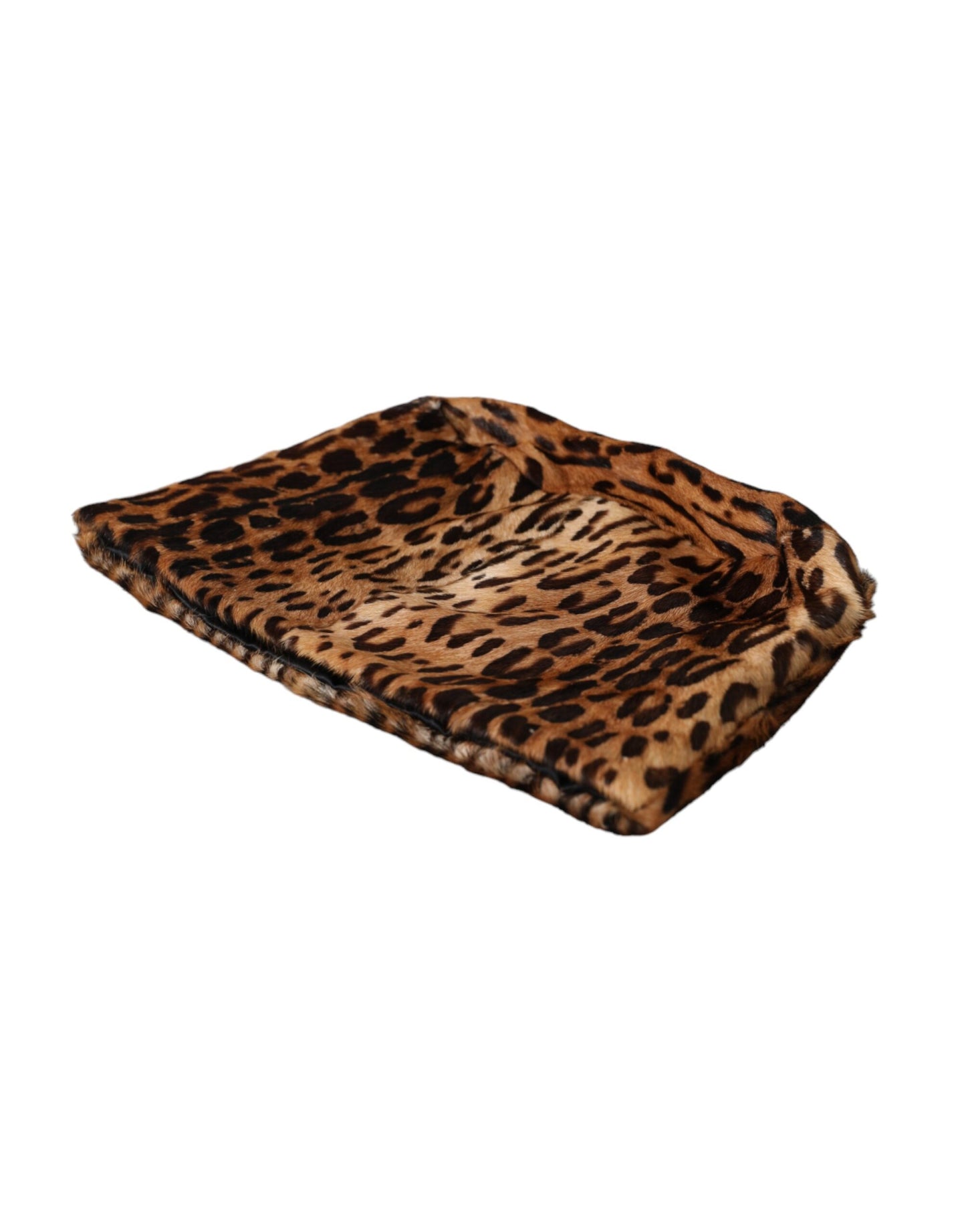 Dolce & Gabbana Brun Leopardpäls Dam Bucket Hatt