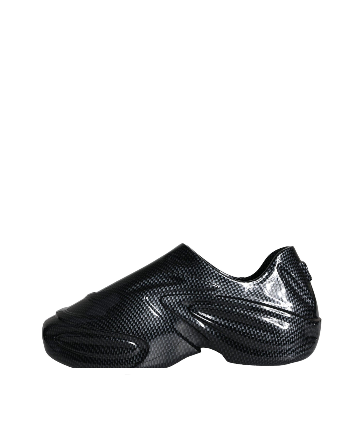 Dolce & Gabbana Svarte Foiled Rubber Toy Lave Sneakers Herre Sko