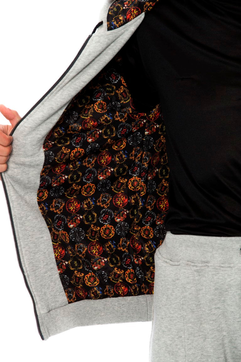 Billionaire Italian Couture Grå bomullsmössa med huva