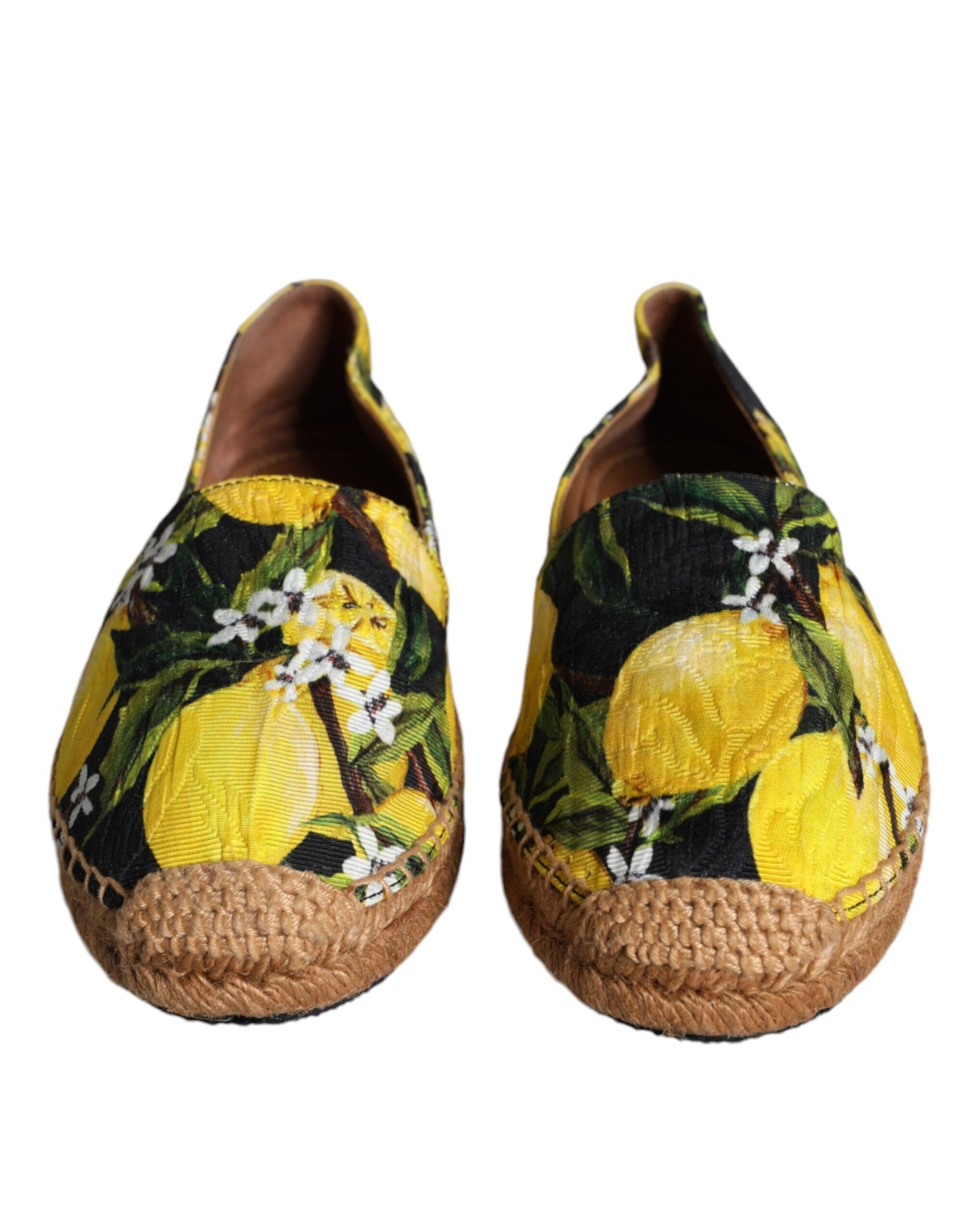 Dolce & Gabbana Flerfärgade Citronfärgade Slip On Espadriller Skor