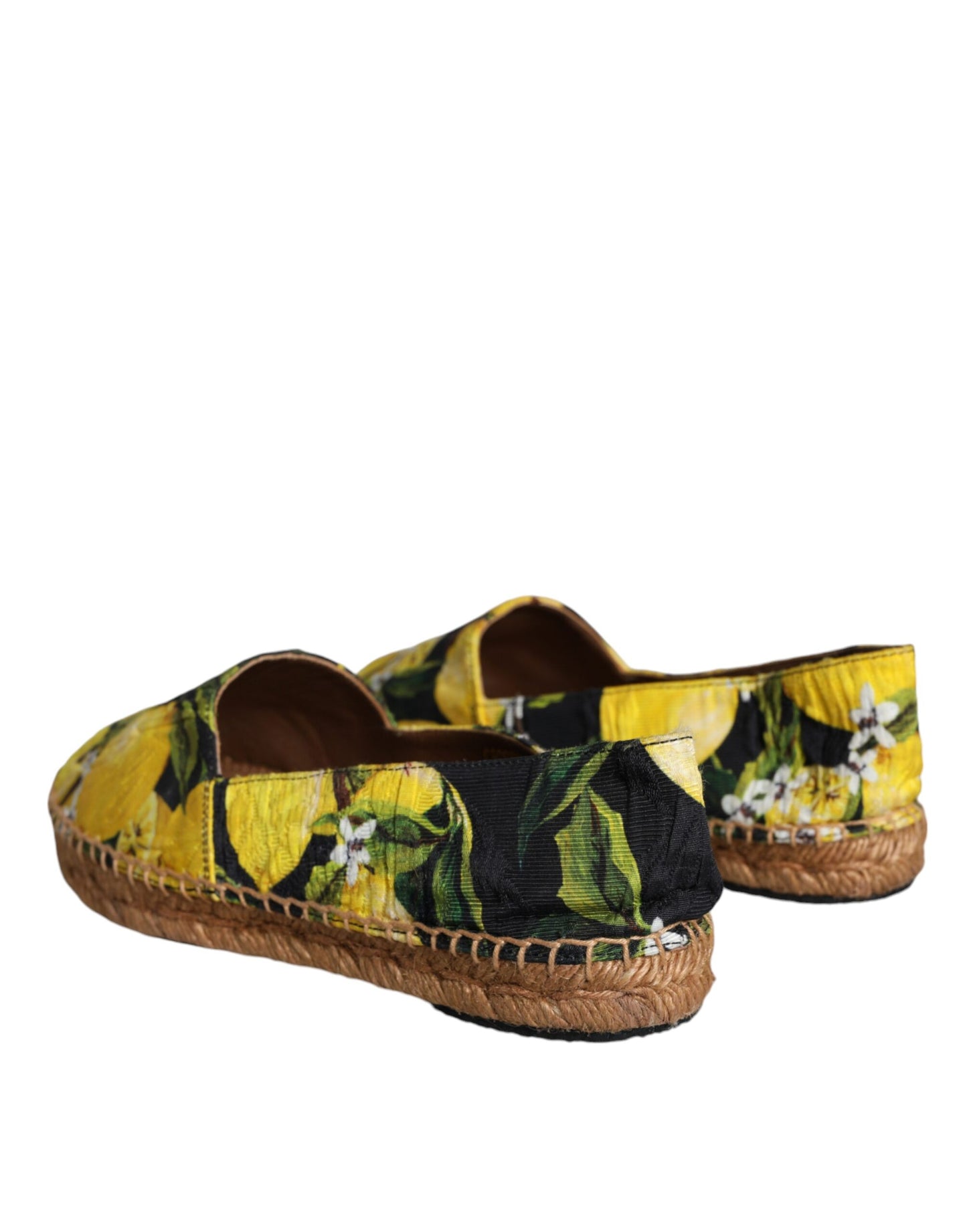Dolce & Gabbana Flerfärgade Citronfärgade Slip On Espadriller Skor