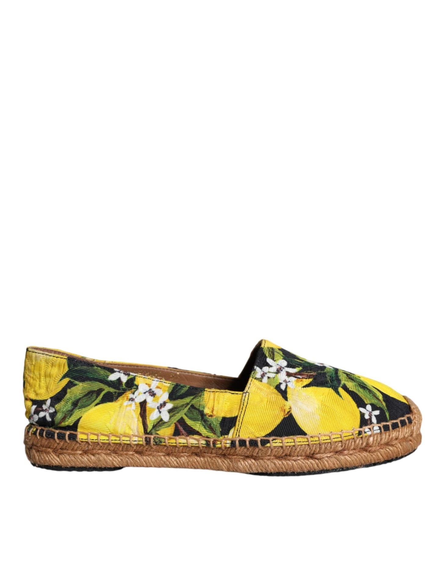 Dolce & Gabbana Flerfärgade Citronfärgade Slip On Espadriller Skor