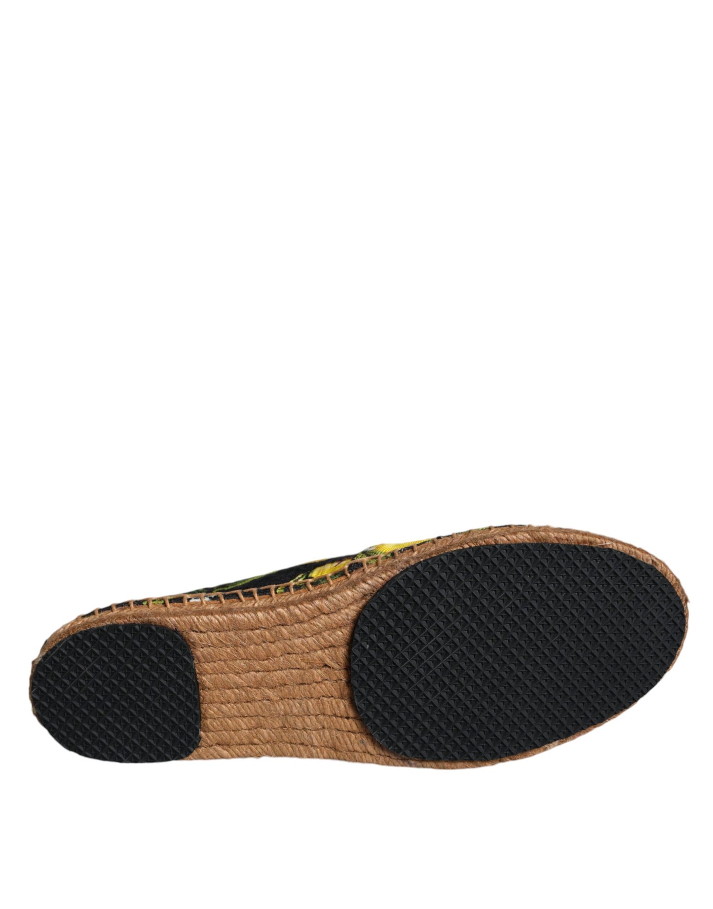 Dolce & Gabbana Flerfärgade Citronfärgade Slip On Espadriller Skor