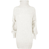 Yes Zee White Marabou Women Dress