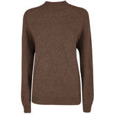 Yes Zee Brown Acrylic Women Sweater