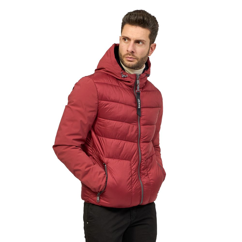 Yes Zee Röd Nylon Herrjacka