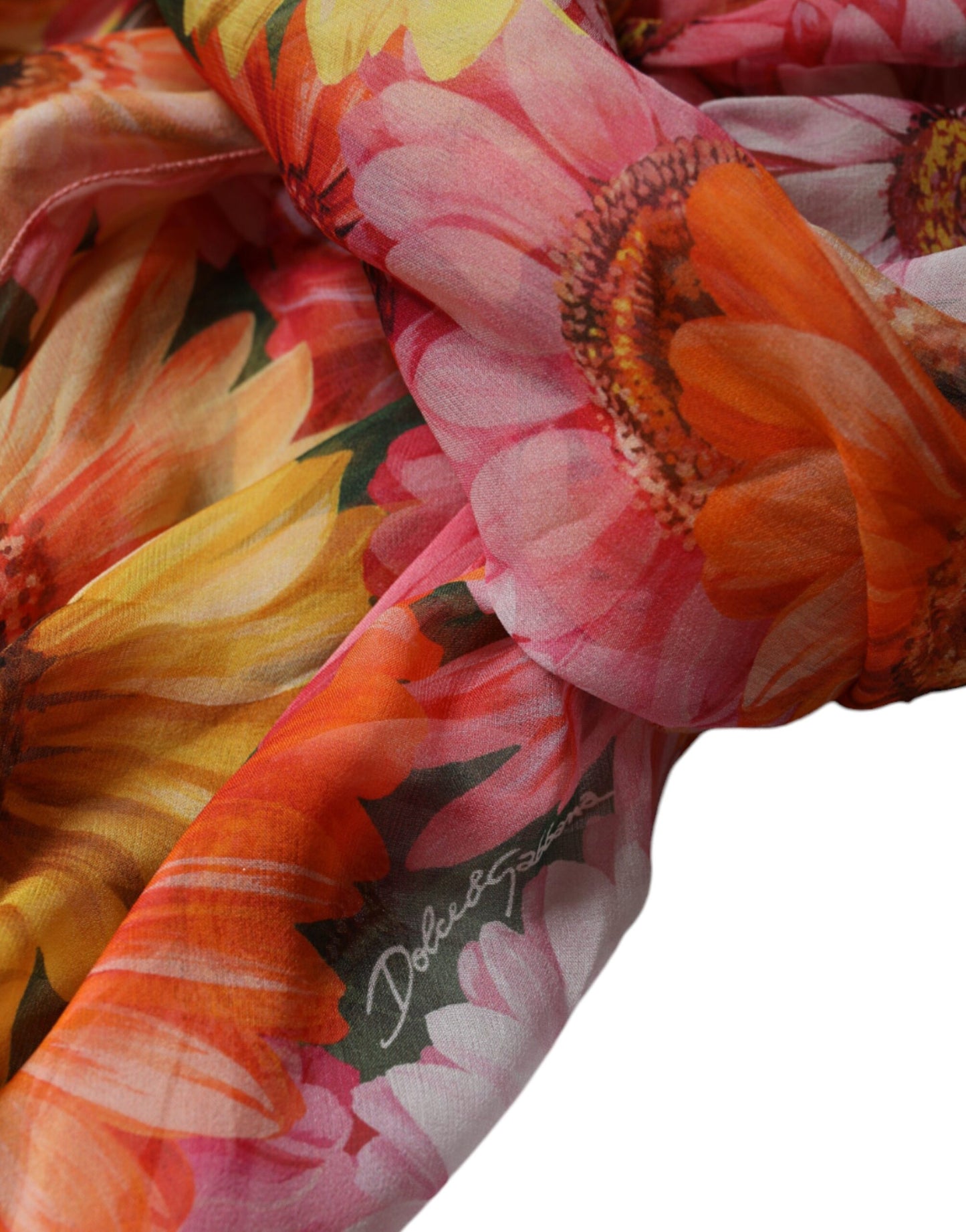 Dolce & Gabbana Flerfärgad Blommig Ärmlös V-ringad Midiklänning