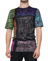 Dolce & Gabbana Multicolor Graphic Print Cotton T-shirt