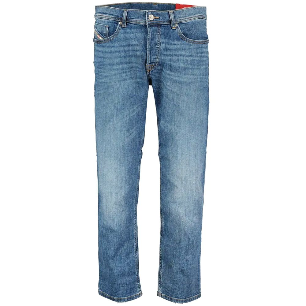 Blå bomullsjeans och byxor