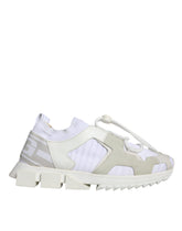 Dolce & Gabbana Hvite Mesh Sorrento Trekking Sneakers Sko
