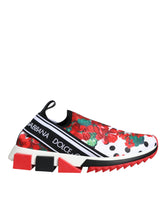 Dolce & Gabbana Multicolor Geranium Sorrento Sneakers Skor
