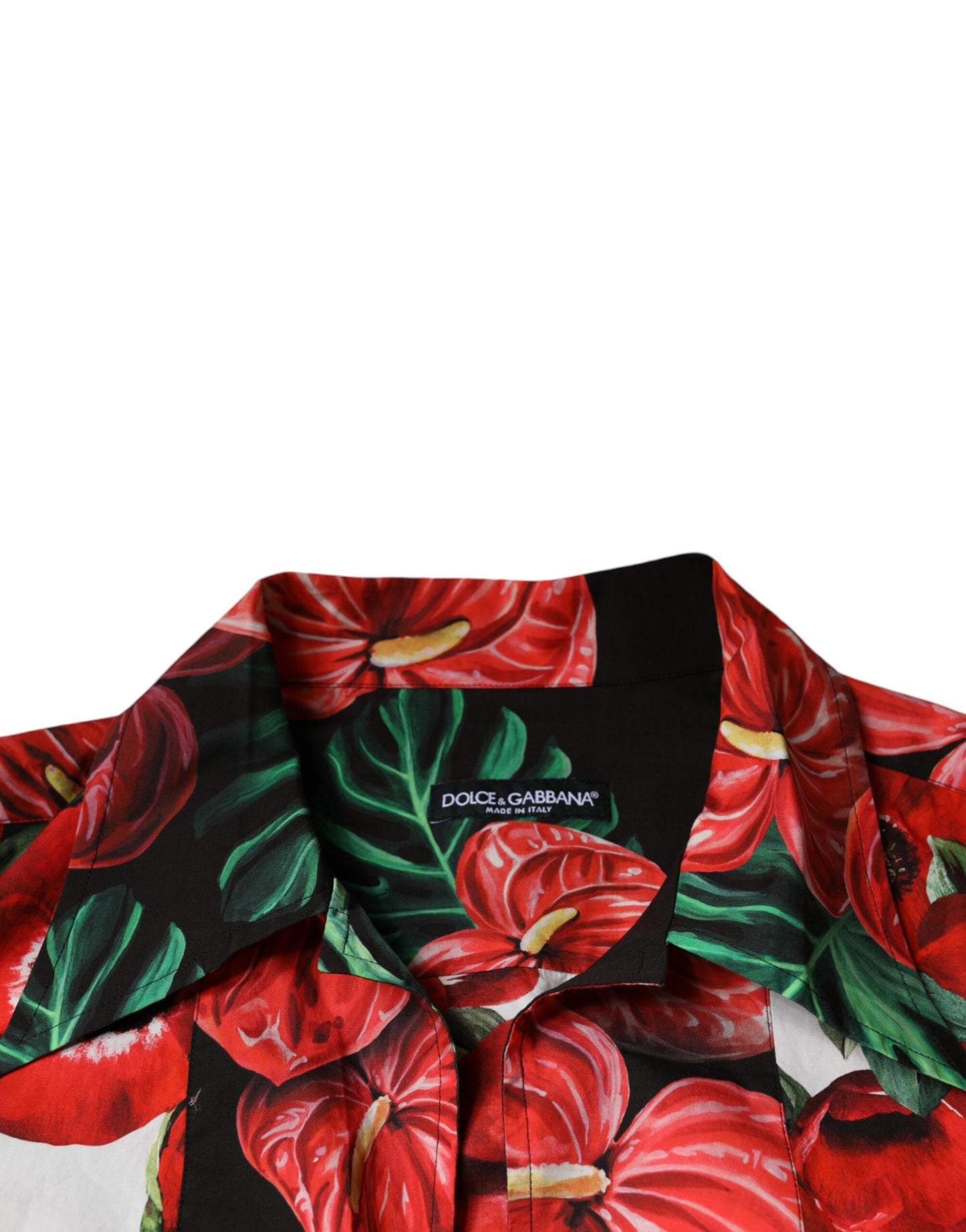 Dolce & Gabbana Flerfärgad Anemone Button Down Casual Skjorta