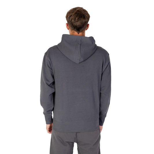 Hugo Boss Gray Cotton Hoodie