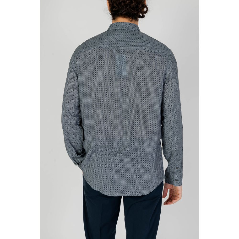 Armani Exchange Grå Viskosskjorta
