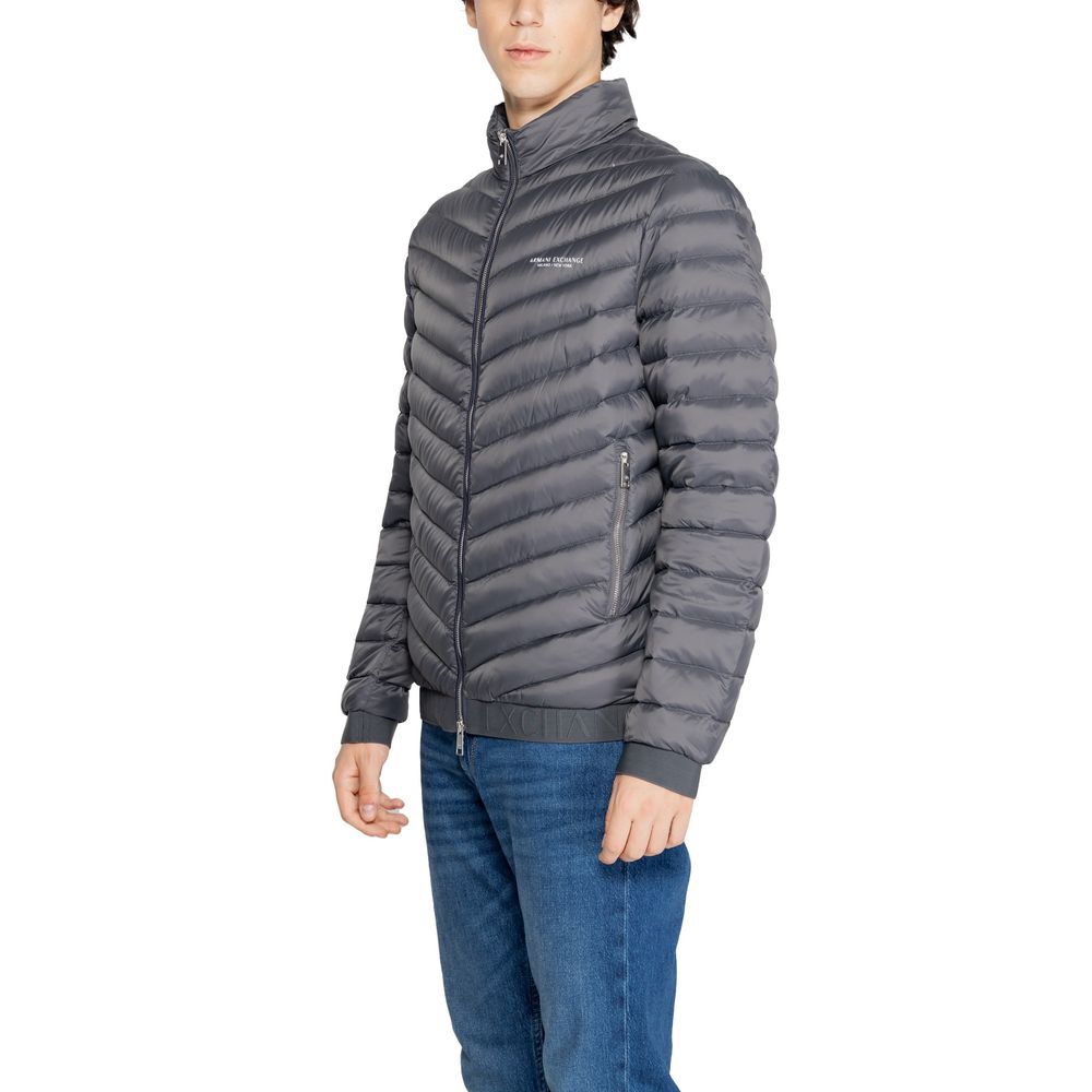 Armani Exchange Grå Polyesterjackor & Kappa