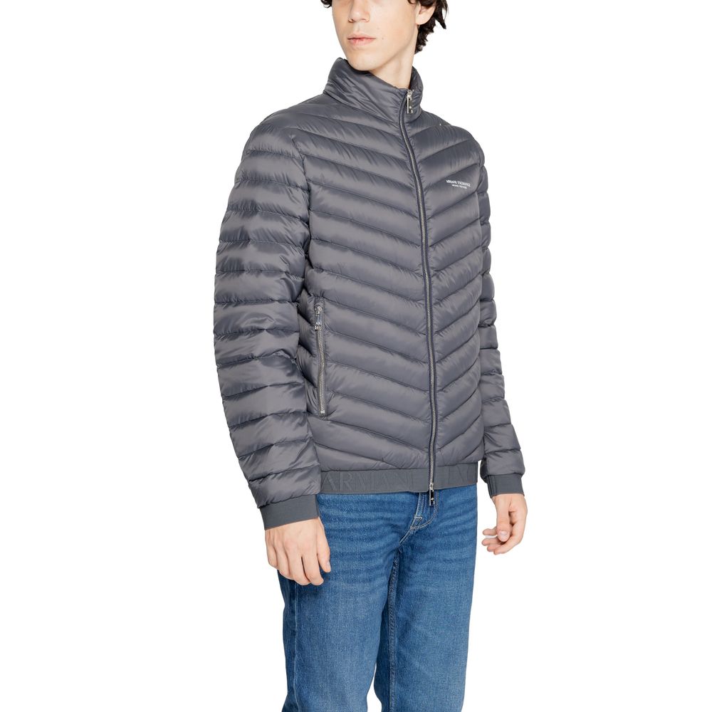 Armani Exchange Grå Polyesterjackor & Kappa