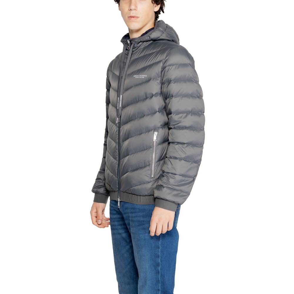 Armani Exchange Grå Polyesterjackor & Kappa