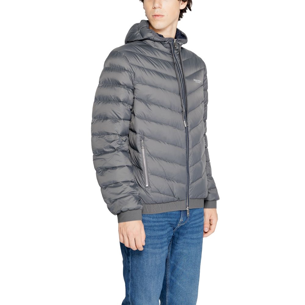Armani Exchange Grå Polyesterjackor & Kappa