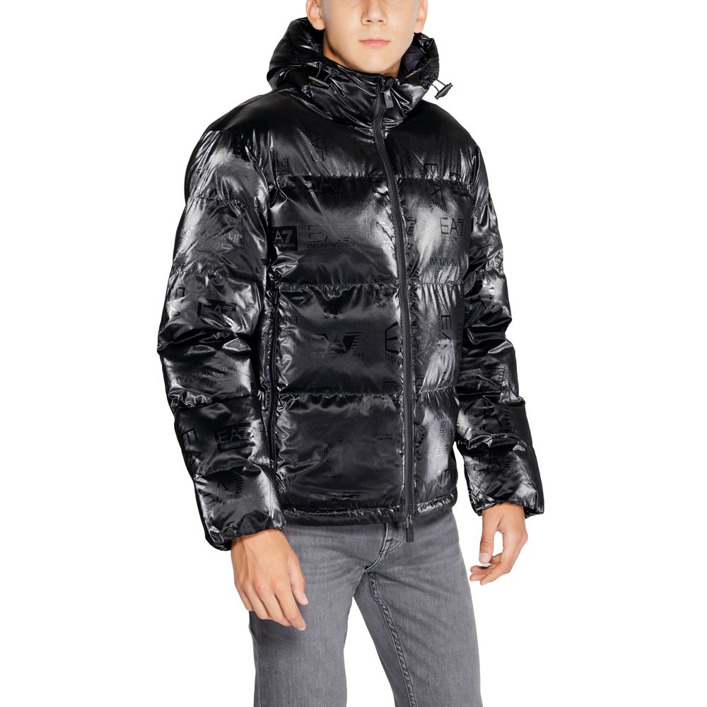 EA7 Emporio Armani Svarta Polyesterjackor & Kappa