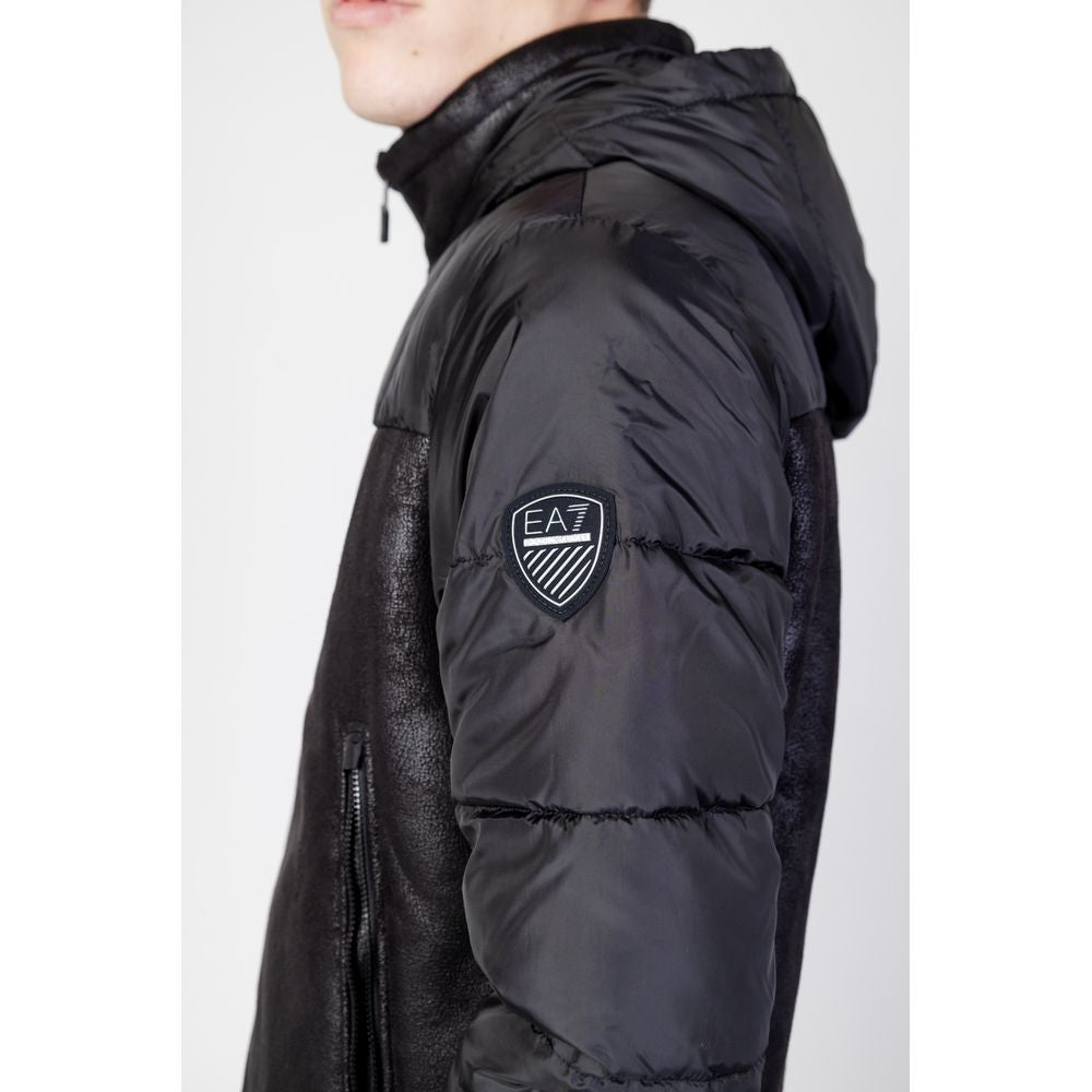 EA7 Emporio Armani Svarta Polyesterjackor & Kappa