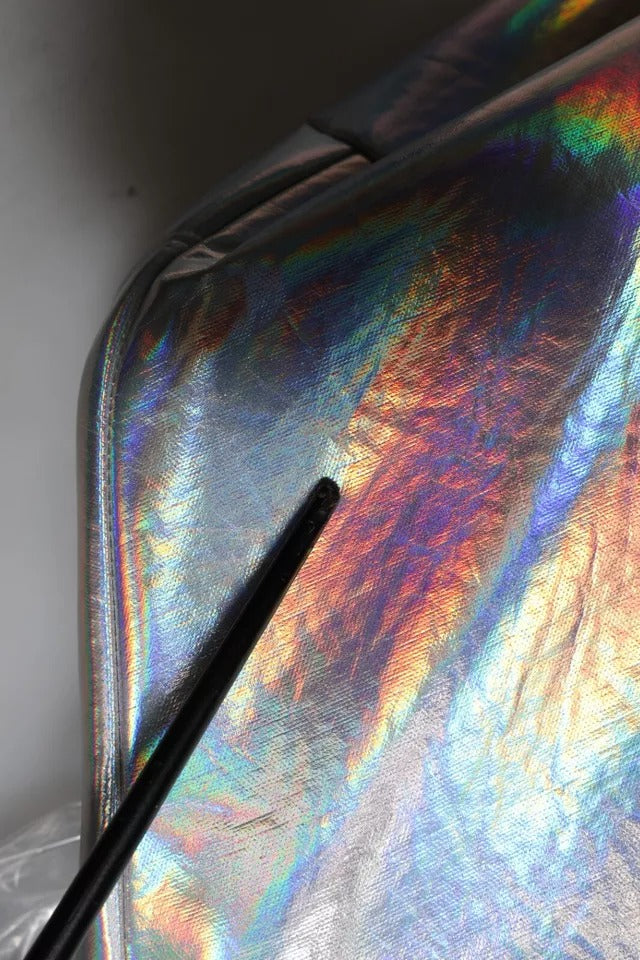 Dolce & Gabbana Sølvfarget Iridescent Full Zip Herre Bomberjakke