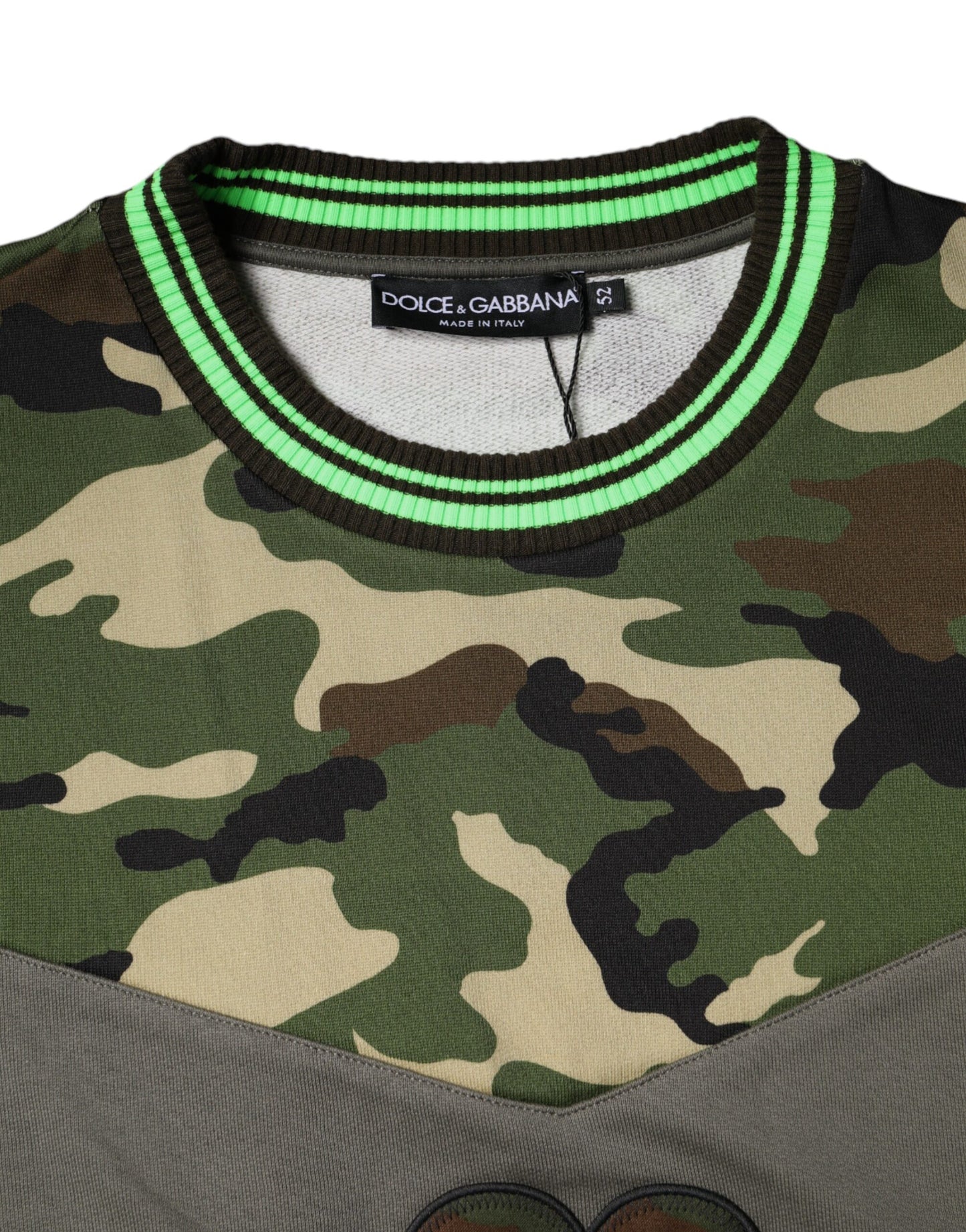 Dolce & Gabbana Flerfärgad Kamouflage Sweatshirttröja