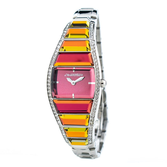 Chronotech Silver Stainless Steel Dress Watch
