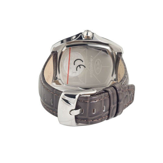 Chronotech svart skinnklokke