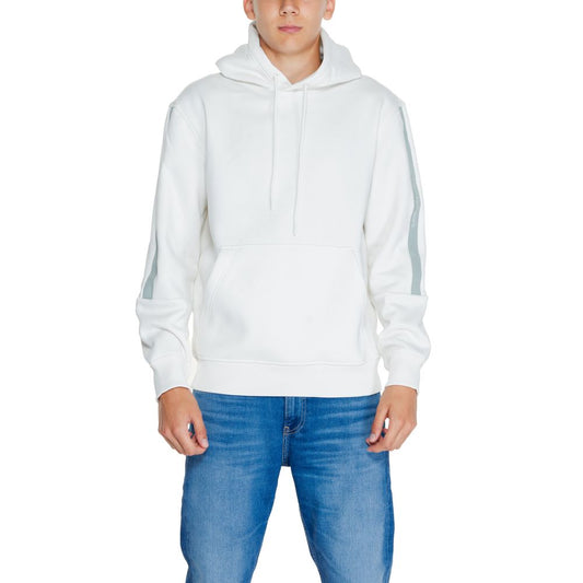 Calvin Klein Jeans Cream Cotton Hoodie