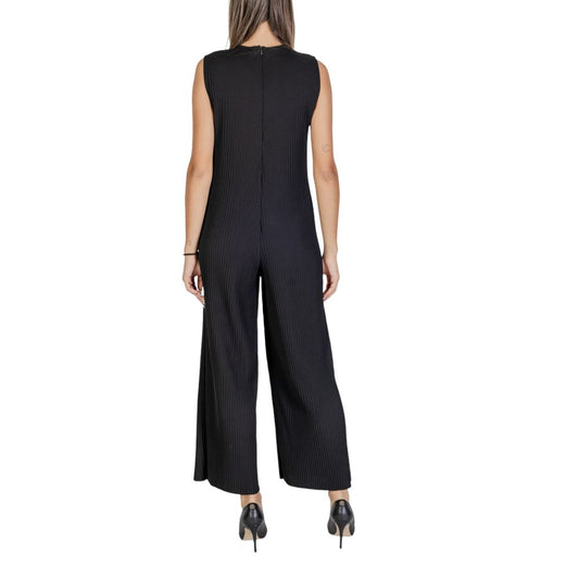 Sandro Ferrone Svart Polyester Jumpsuit