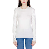 Guess White Cotton Sweatshirt