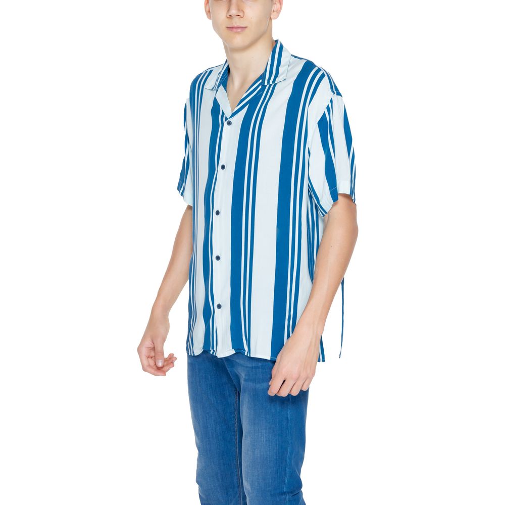 Jack Jones Blå Viskos Kortärmad