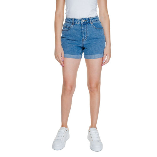 Vero Moda Ljusblå Bomullsshorts
