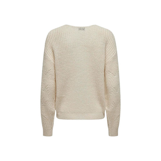 Jacqueline De Yong Cream Marabou Sweater