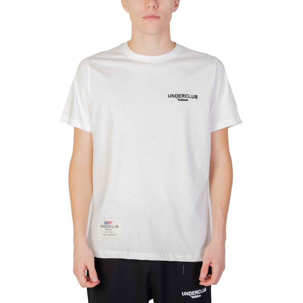 Vit bomulls-T-shirt
