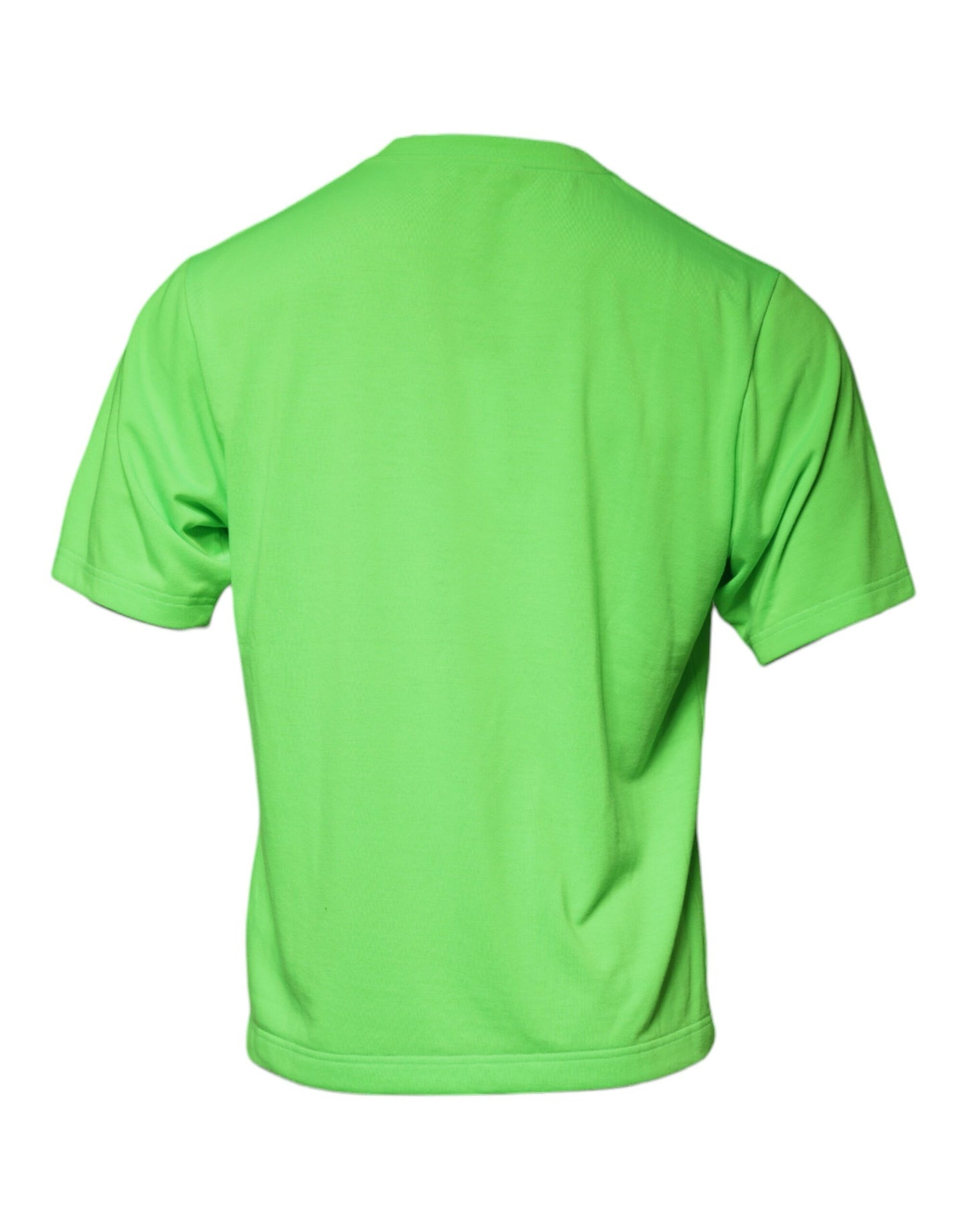 Dolce & Gabbana Grön Logotyp Rund Halsad Kortärmad T-shirt