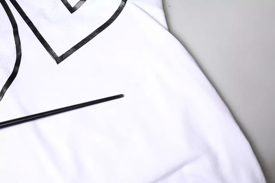 Dolce & Gabbana Vit t-shirt med logotyptryck och rund halsringning