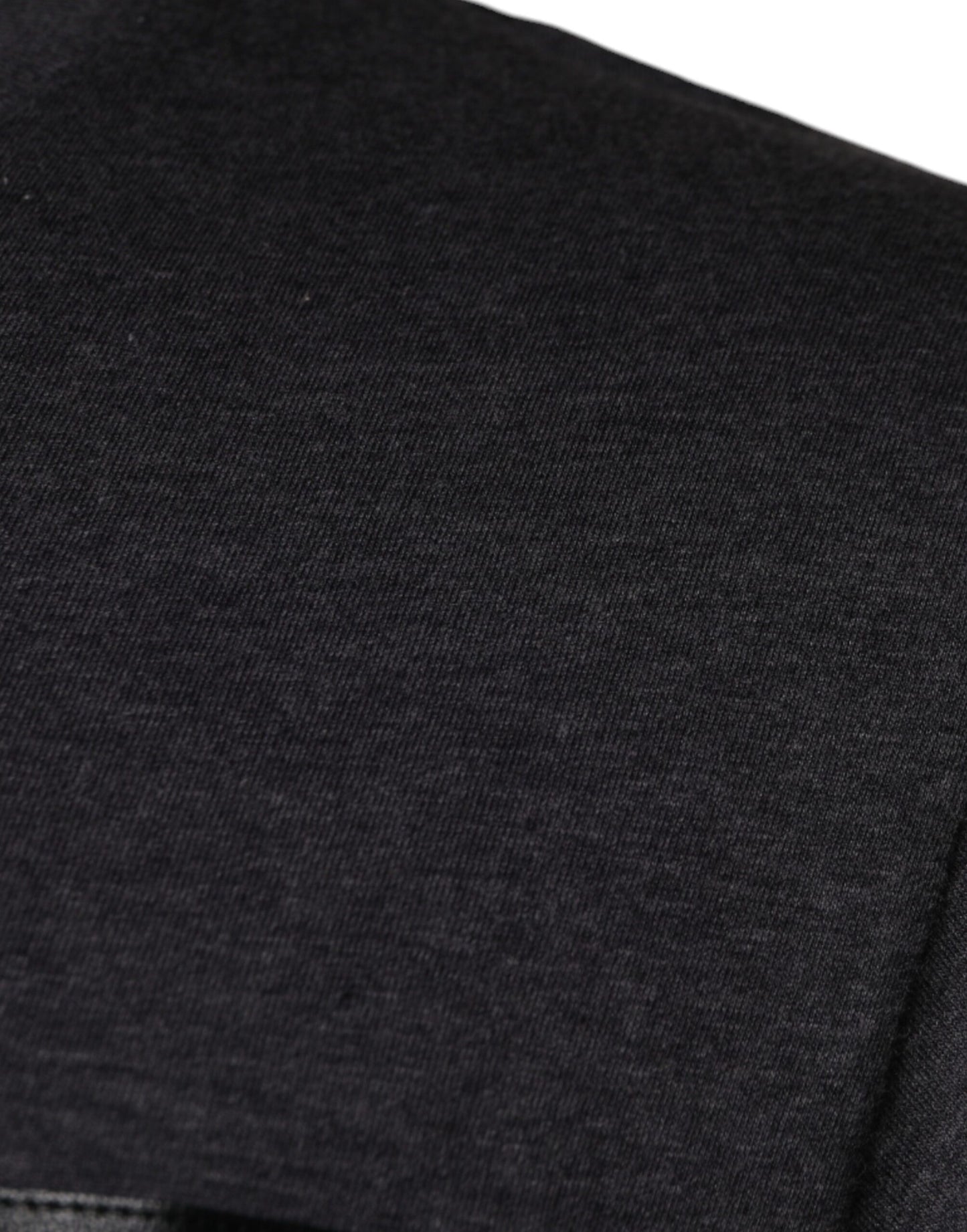 Dolce & Gabbana grå t-shirt i bomull med rund hals och logotypmärke
