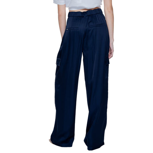 Street One Blue Viscose Pant