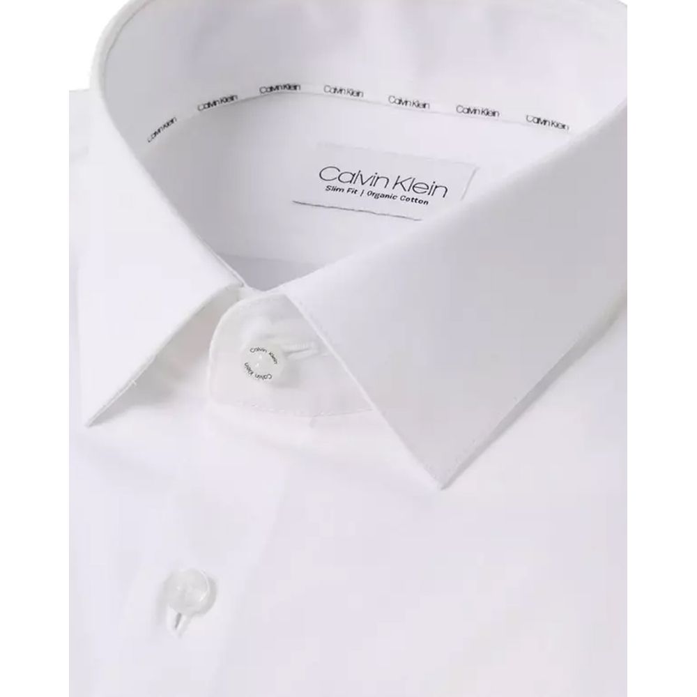 Calvin Klein hvit bomullsskjorte