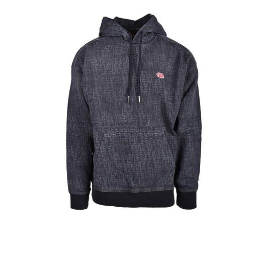Diesel Gray Cotton Hoodie