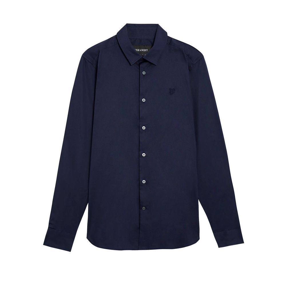 Lyle & Scott Blå bomullsskjorta