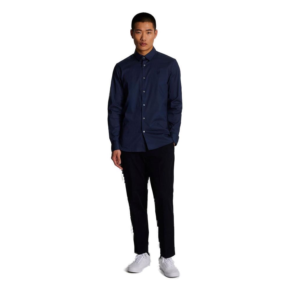 Lyle & Scott Blå bomullsskjorta